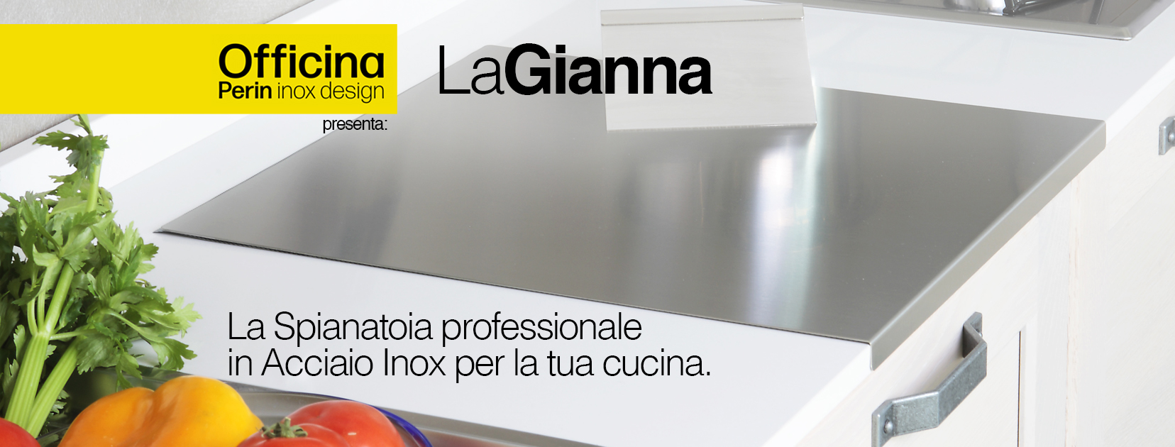 Spianatoia per impastare in Acciaio Inox