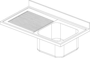 Lavatoio 1 vasca - Gocciolatoio Sx F.lli Perin